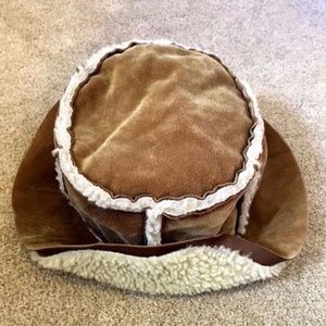 Soft Faux Suede and Fleece Hat